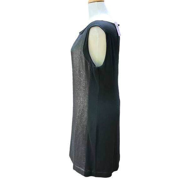 Ann Taylor Mini Dress 16P NWT Black Sequins Sheath Glam Fairy Whimsigoth Party - Picture 3 of 11